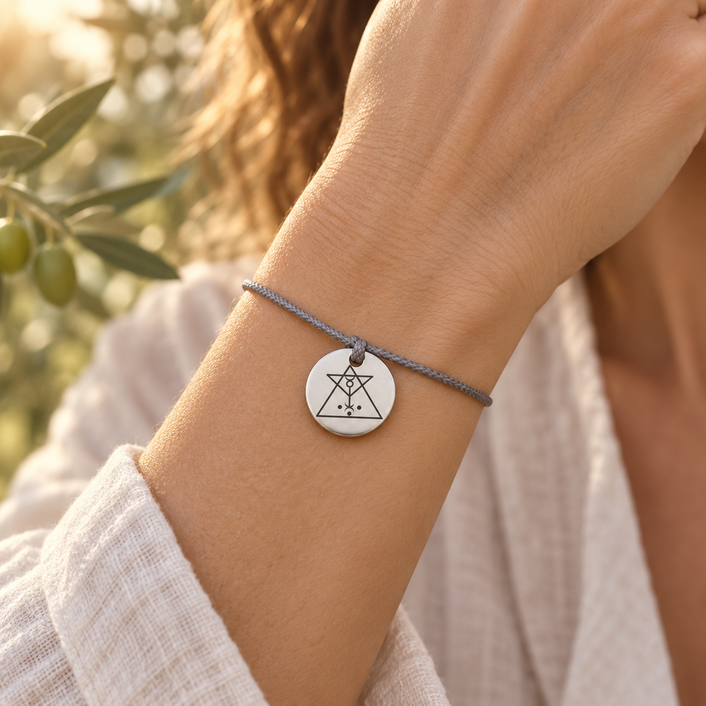 Portal of Dimensions bracelet worn on the wrist