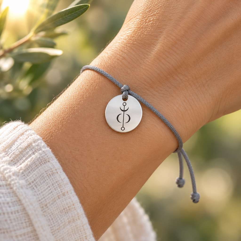 Confidence bracelet worn on the wrist