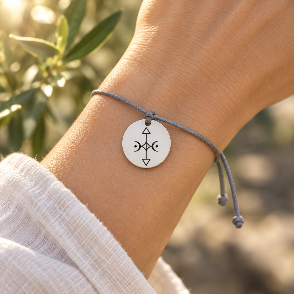 Courage bracelet worn on the wrist