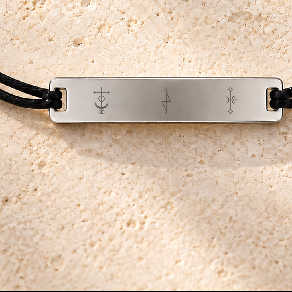 Macro detail of Success symbol engraving