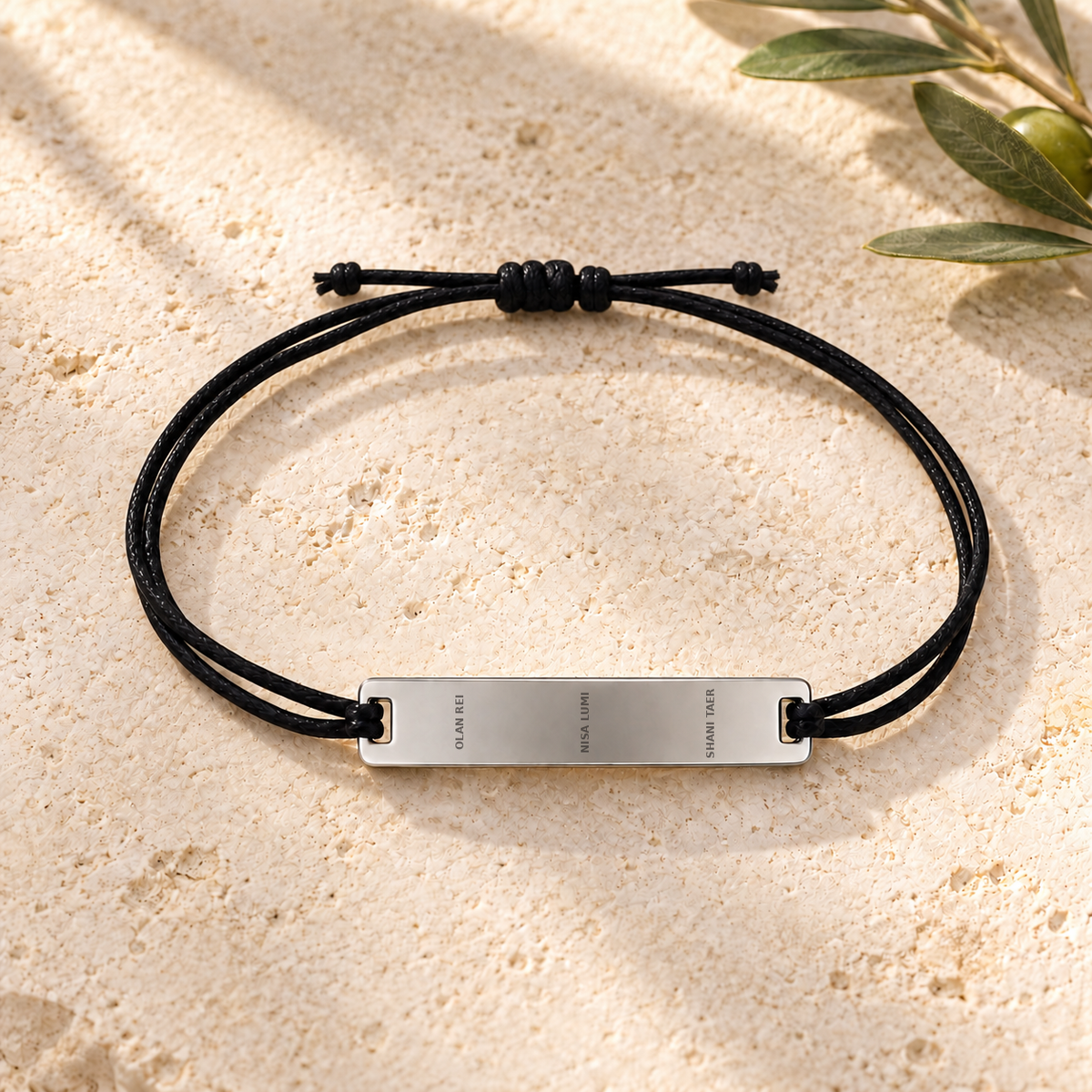 Health Bracelet – reverse side with Olan Rei, Nisa Lumi and Shani Taer mantras
