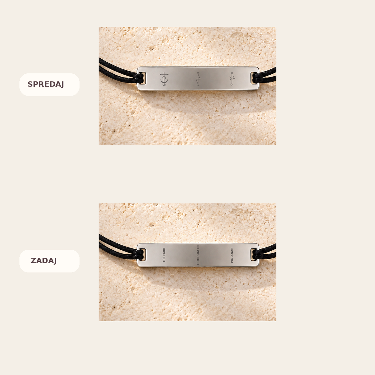 Success Bracelet – front and reverse view